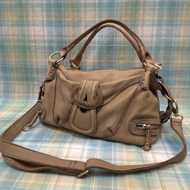 Light Brown Real Leather Bag