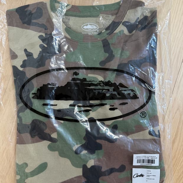 코르테이즈 써멀 카모 우드랜드 롱슬리브 corteiz thermal