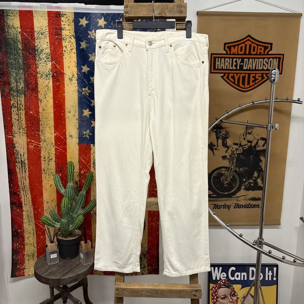 90s 리바이스 515 릴렉스핏 코튼스판 팬츠 아이보리 N947