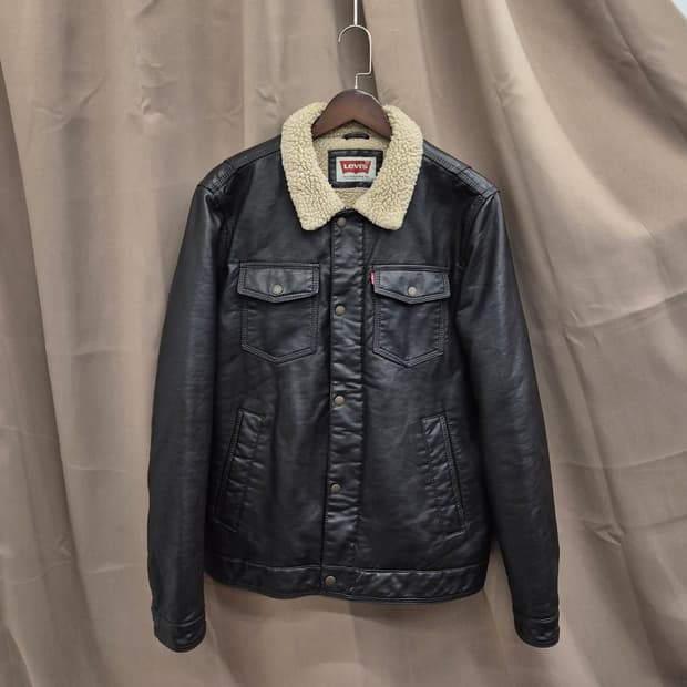 리바이스 쉐르파 레더 자켓 L