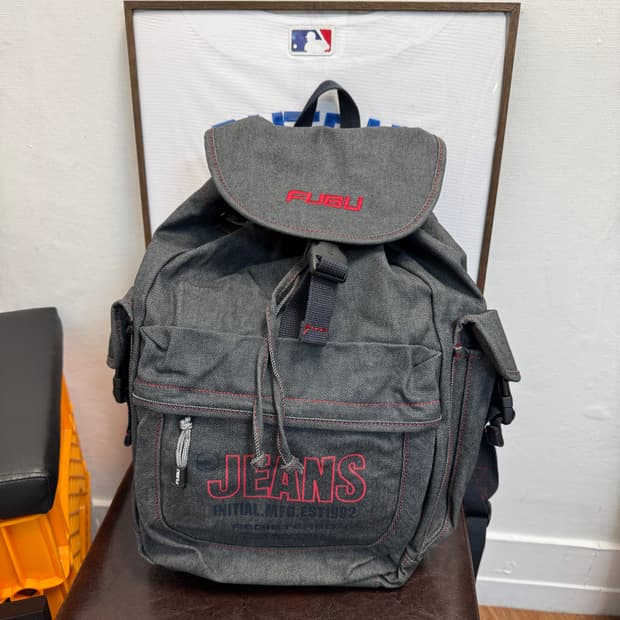 FUBU 후부 올드스쿨 데님 백팩