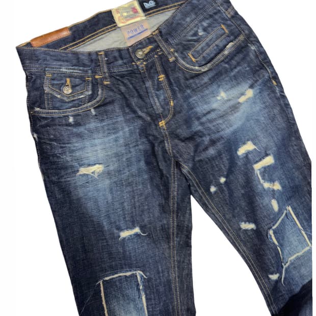 00’s OG D&G Damage Denim