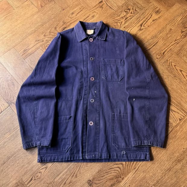 [M]90's EIKO 빈티지 페인팅 프렌치 워크자켓