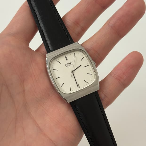1980s Silver Square Quartz