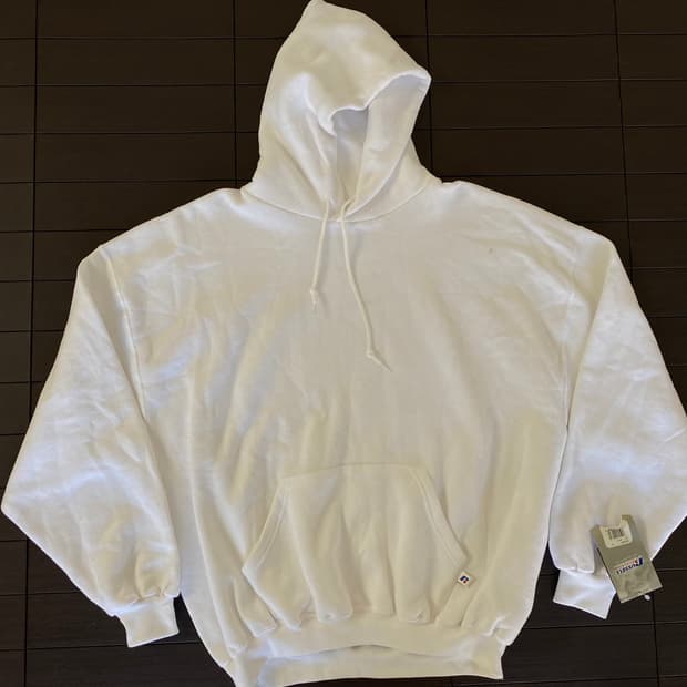 (XXL) 90s 빈티지 러셀 후드 화이트