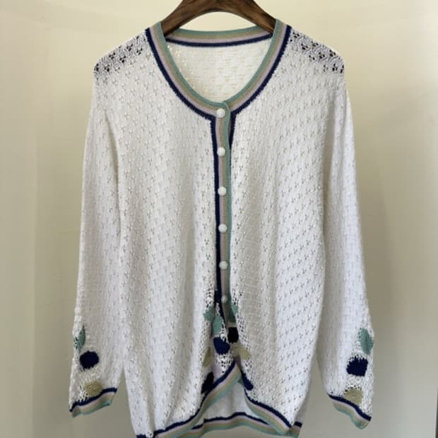 Japanese vintage 크로셰 가디건