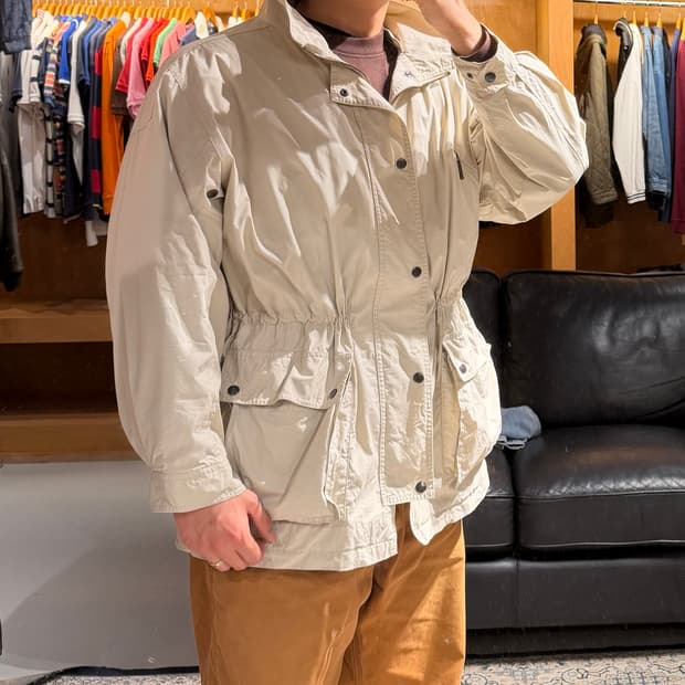 버버리 90s 하이넥 사파리 자켓 L 105