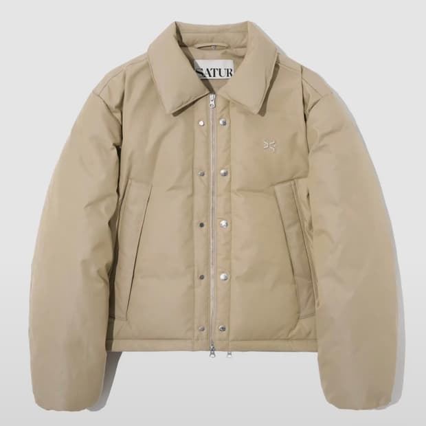 세터 레체 투톤 덕 다운 패딩 베이지 아이보리 m