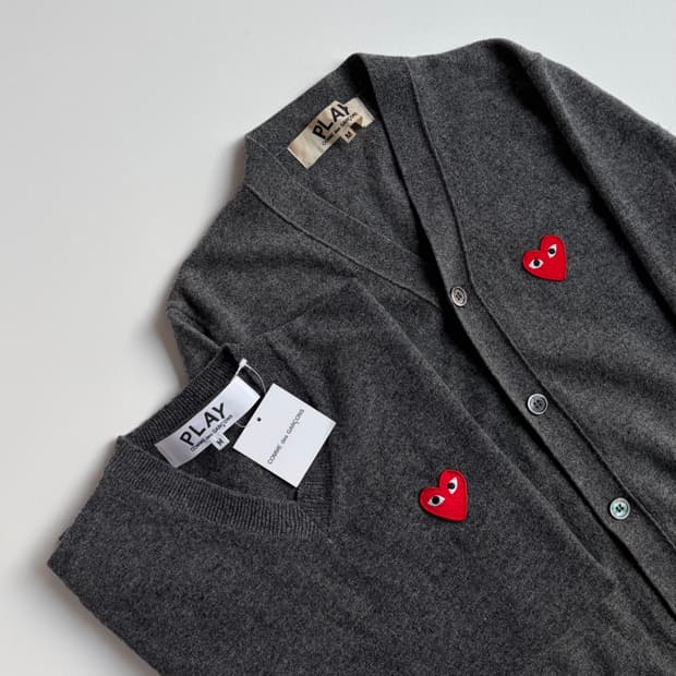 꼼데 가르송 가디건 니트