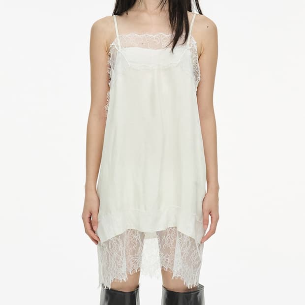 세릭 - Lace Slip Dress / Ivory