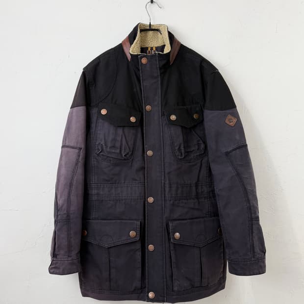 올드 팀버랜드 페이디드 모터사이클 자켓