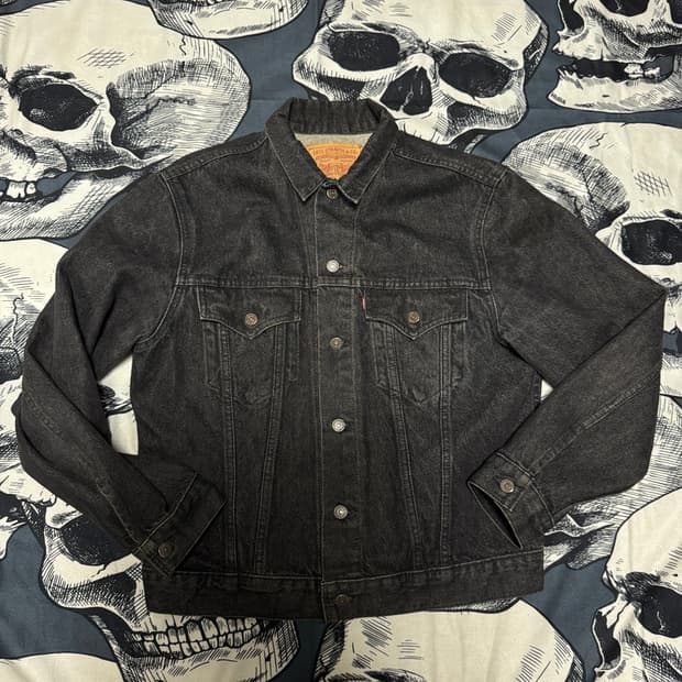 리바이스 80s 흑청데님자켓 레귤러 42 L사이즈