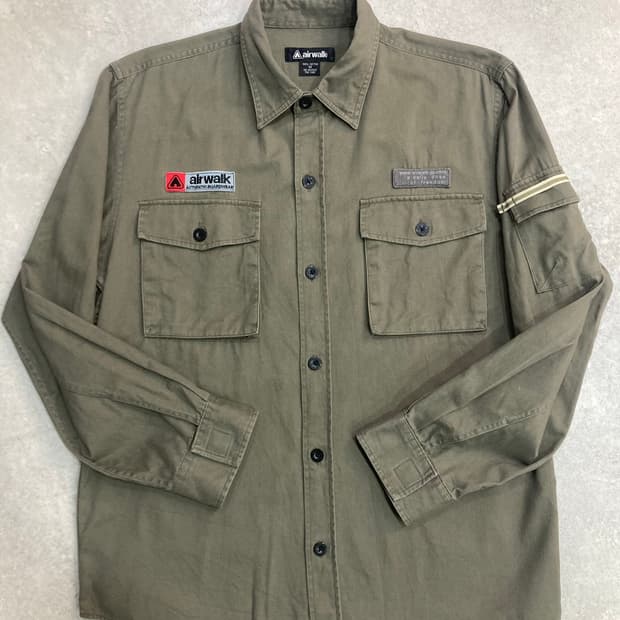 air walk 에어워크 밀리터리 셔츠