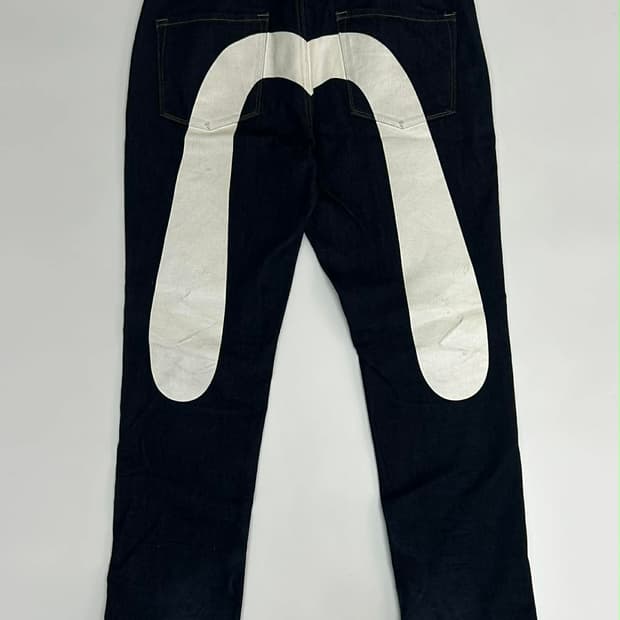 [36] 에비수 세미서클 갈매기 데님 팬츠