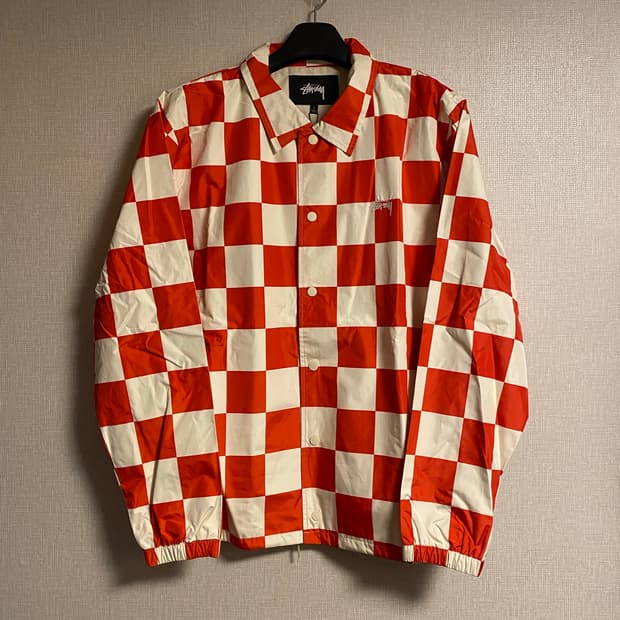 스투시 체커 코치자켓