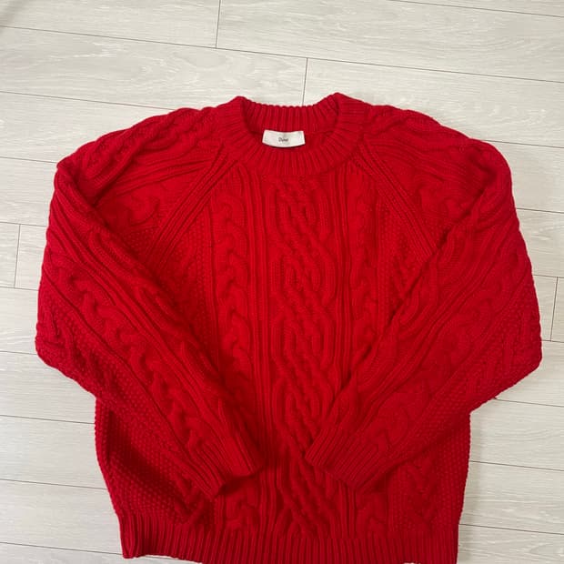 던스트 UNISEX CLASSIC FISHERMAN SWEATER RED