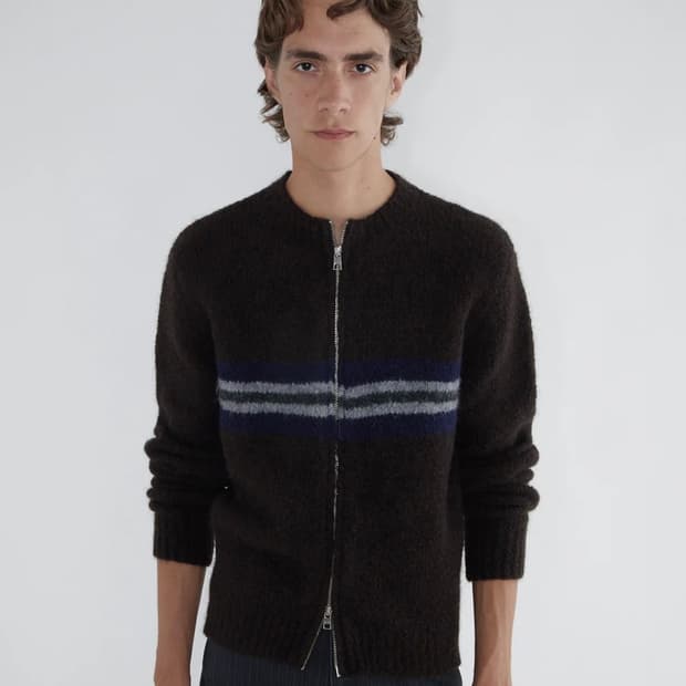 [M,L]팔로마울 Penalti Zip B 가디건/브라운