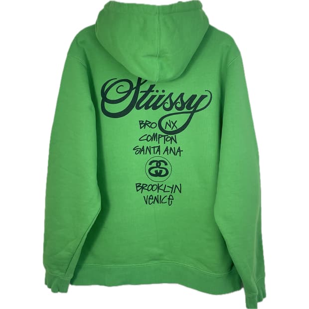 [L] 스투시 월드투어 후드 티