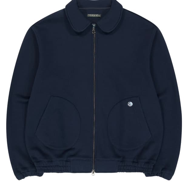 coyseio 038 round track zip up navy