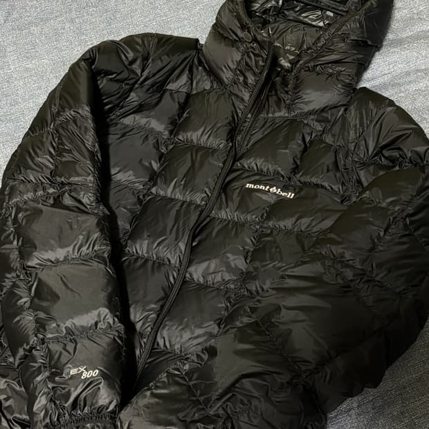몽벨 슈페리어 다운 파카 블랙 m 경량패딩