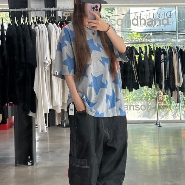 베이프 스타 반팔 티셔츠