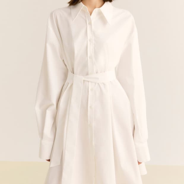 시티브리즈 벨트 플레어 원피스