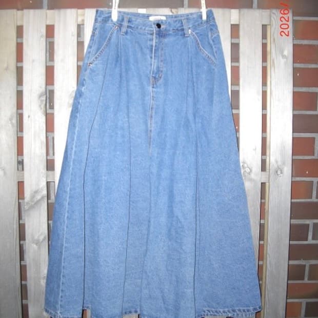 OOT 데님롱 스커트