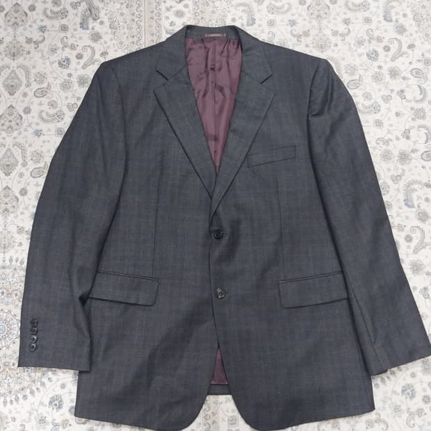 브루노 바피 타탄체크 블레이저