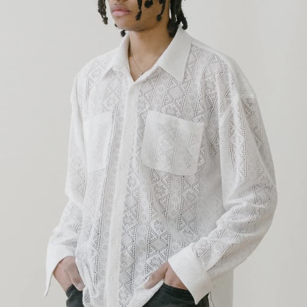 바스틱 투 포켓 레이스 셔츠 아이보리 M