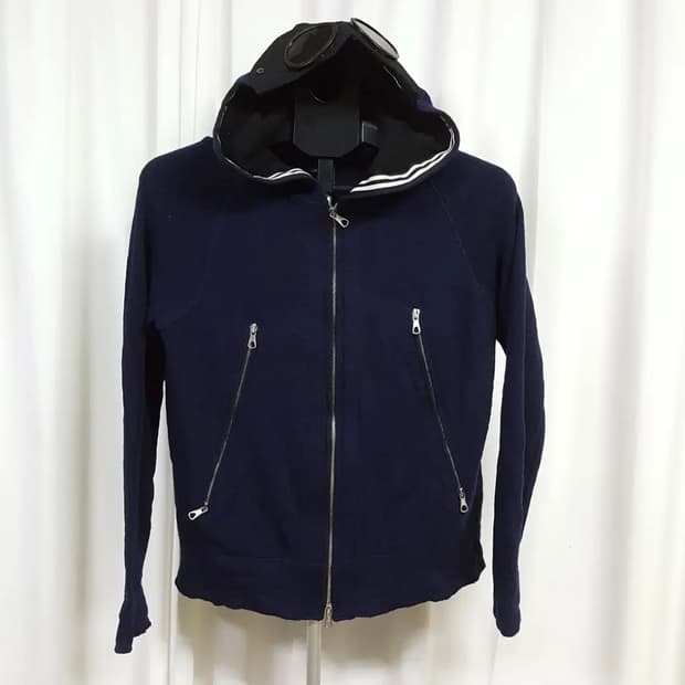 cp컴퍼니 고글 니트후드집업