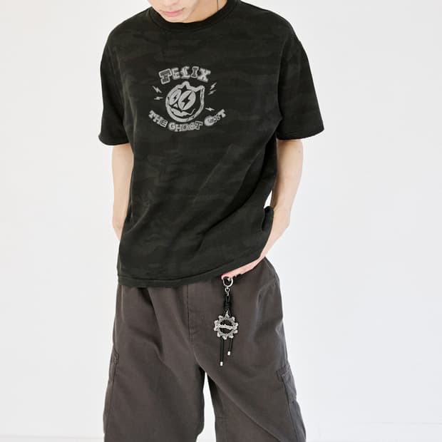 해칭룸 Ghost Felix Tee Over Dyed Camo 4size