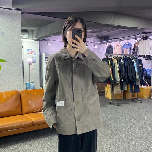 마뗑킴 카펜터 버튼 워크 자켓 B4461