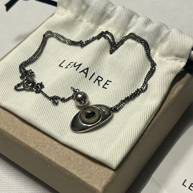 르메르 26ss 캣 아이 목걸이/실버