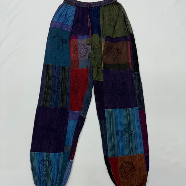 패치워크 밴딩 조거팬츠