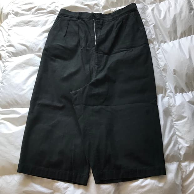 (m) 꼼 데 가르송 옴므 와이드 코튼 팬츠