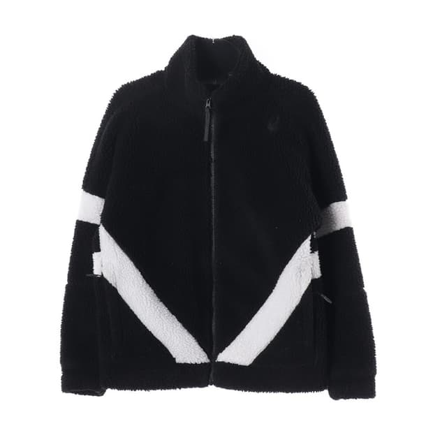 스파이더 빅로고 V배색 보아 플리스 집업 자켓 L