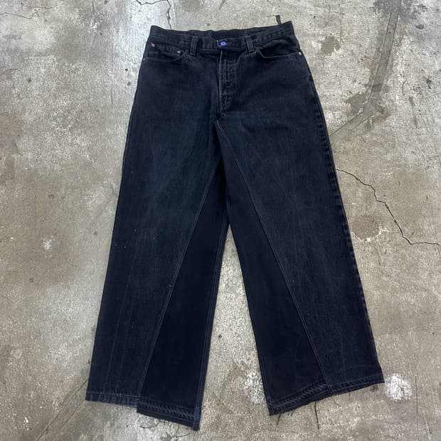 UTA DOUBLE WIDE DENIM PANTS