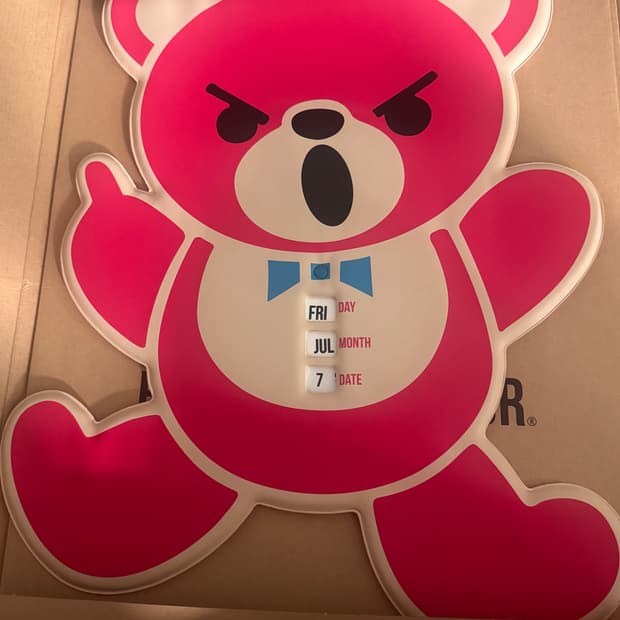 데드스탁 히스테릭글래머 퍽베어 만년달력 캘린더