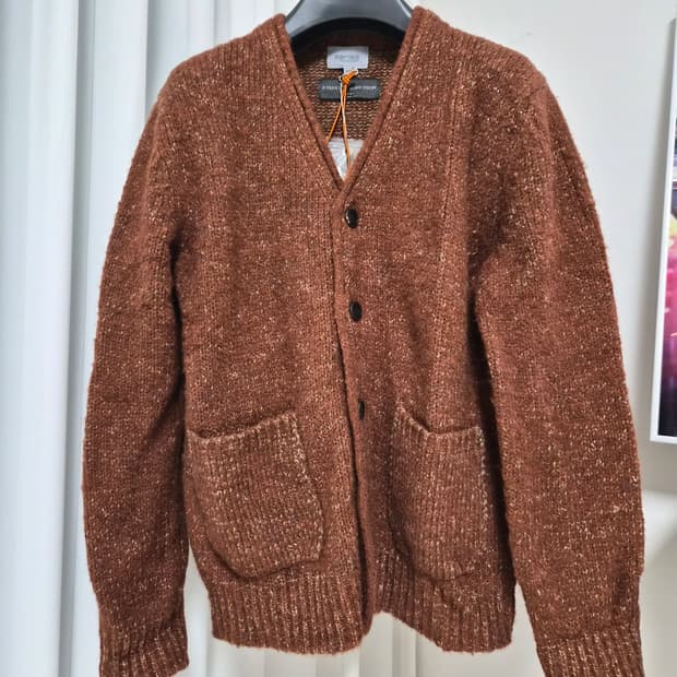 series 시리즈 알파카 니트 가디건 택달린 새상품 100