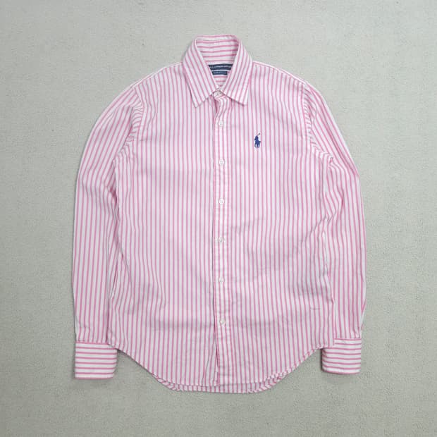 폴로 여성 스트라이프 셔츠 슬림핏