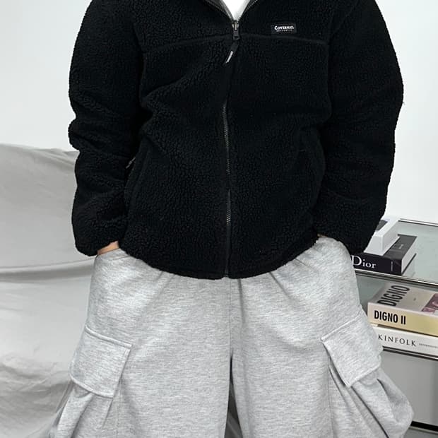 커버낫 리버시블 플리스 자켓