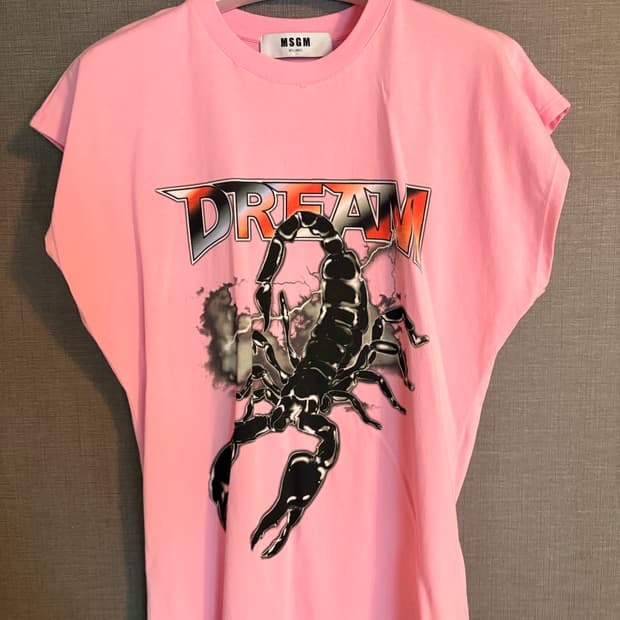 MSGM 슬리브리스 티셔츠 