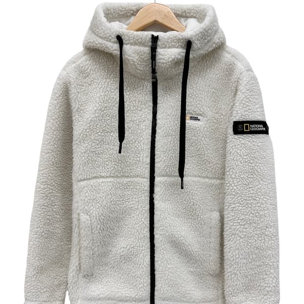 내셔널지오그래픽 플리스 화이트 (S)