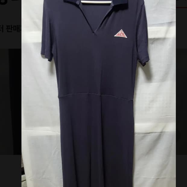 스튜디오 톰보이 네이비 레이온 미디 원피스