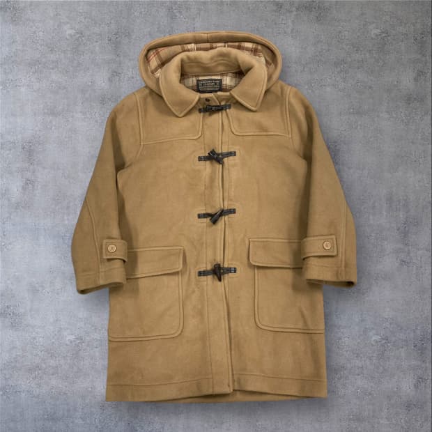 지오다노 베이지 컬러 더플 코트