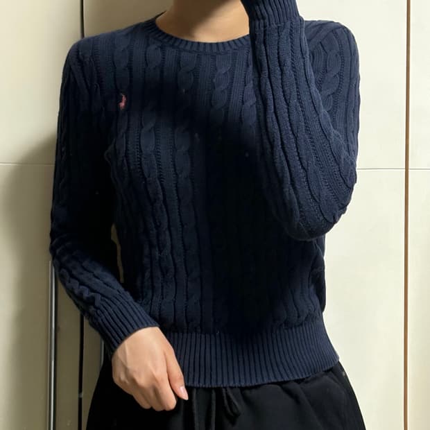 폴로 랄프로렌 네이비 니트