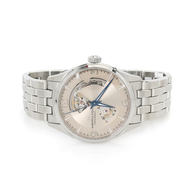 해밀턴 재즈마스터 오픈하트 오토매틱 시계 스틸워치 H32705121