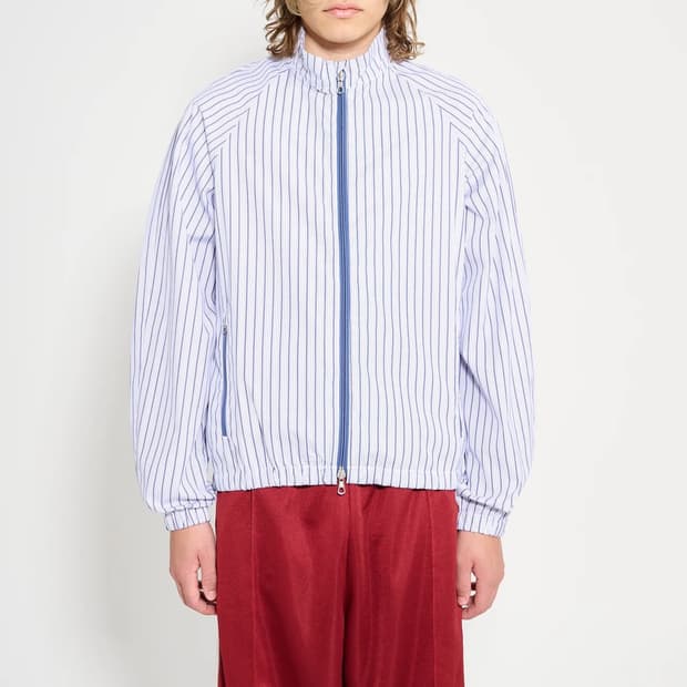 TRÈS BIEN 스트라이프 셔츠 바람막이 자켓