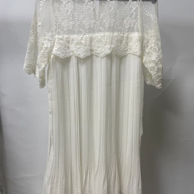 플리츠 레이스 원피스