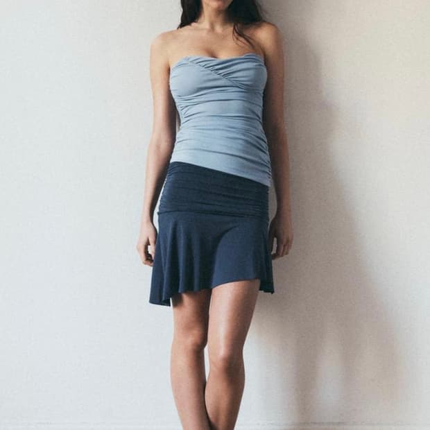 자라 비대칭스커트 S